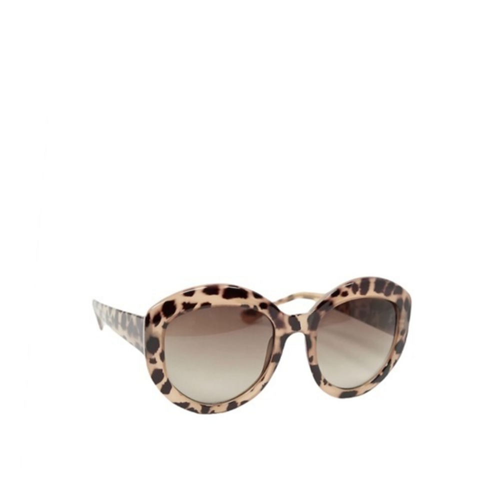 NOT‎ AVAILABLE 
AJ Morgan Leopard Cheetah Oversized Sunglasses